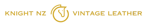 Knight NZ Vintage Leather inline custom logo