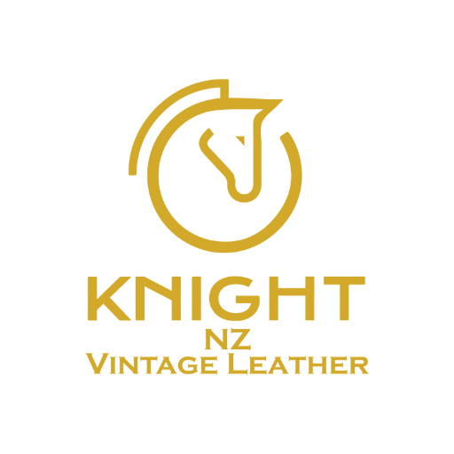 cropped-1-min.png Company Logo which is a circular Gold line drawing wrapping a horse head into the circular line and text saying Knight NZ Vintage Leather.