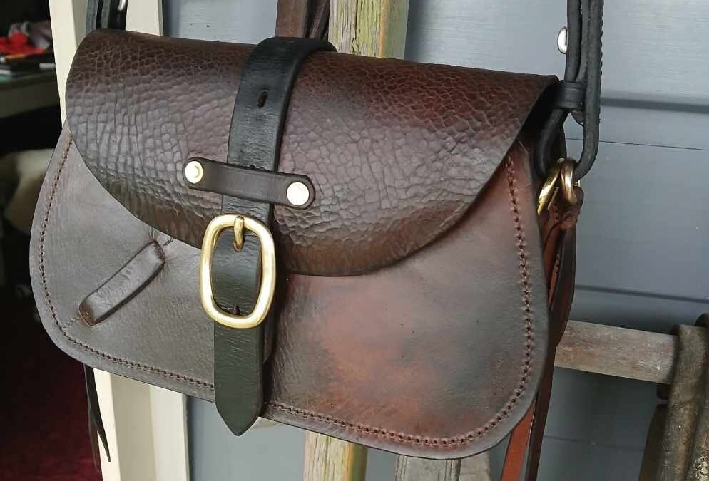 Vintage Leather Handbag – Cob Tri Coloured Tassel